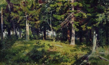 Lichtung im Wald 1889 klassische Landschaft Ivan Ivanovich Bäume Ölgemälde